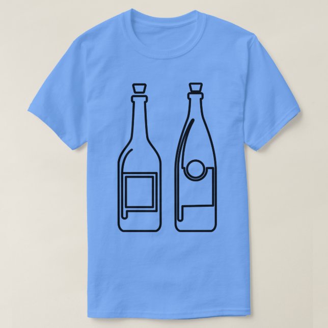 Vin Flaskor T Shirt (Design framsida)