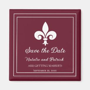 Vin Fleur de Lis Spara datum magneter