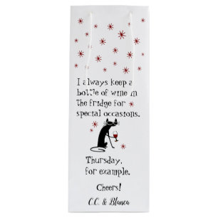 Vin för speciella tillfällen Funny Cat