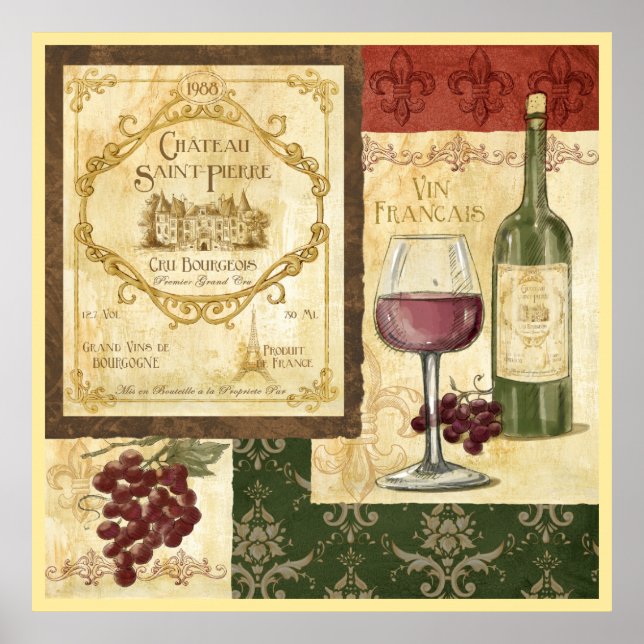 Vin Francais Poster (Framsidan)