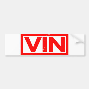Vin Frimärke Bildekal