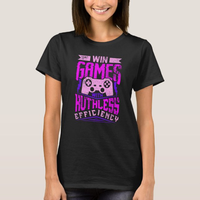 VIN GAMES MED RUTHLESS EFFICIENCY Expertspel M T Shirt (Framsida)