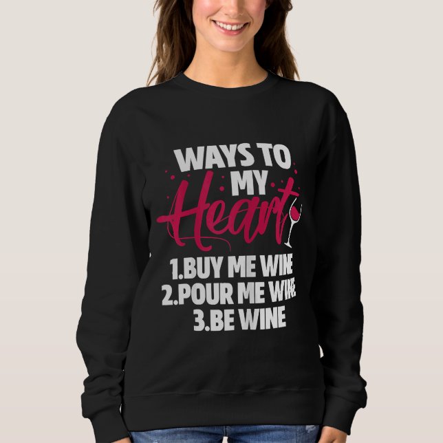 Vin går till mitt hjärta och köper mig t shirt (Framsida)