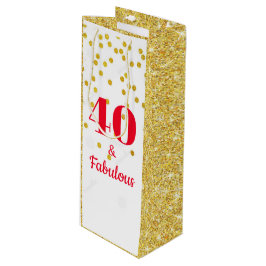 Vin Gift Bag - Milstolpe Guld