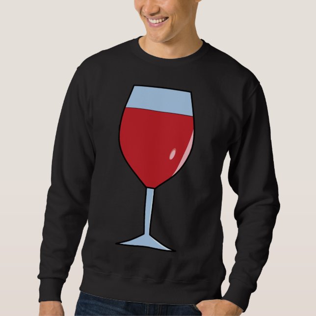Vin Glas 9 Lång Ärmad Tröja (Framsida)