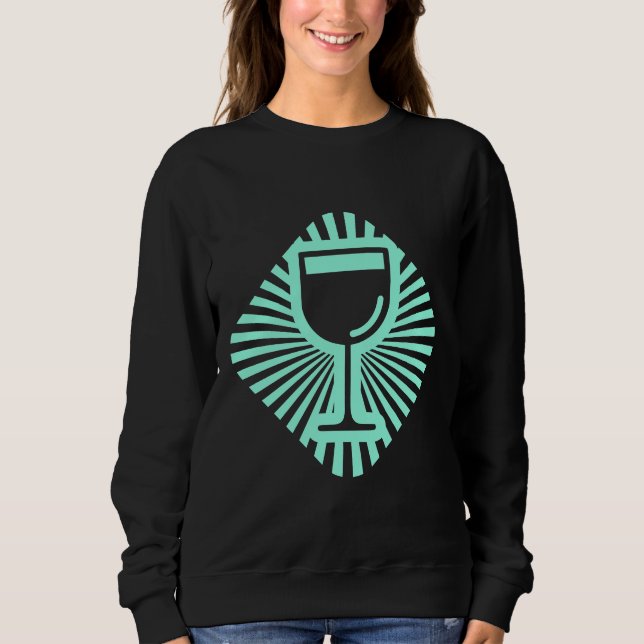 Vin-glas av Vin T Shirt (Framsida)