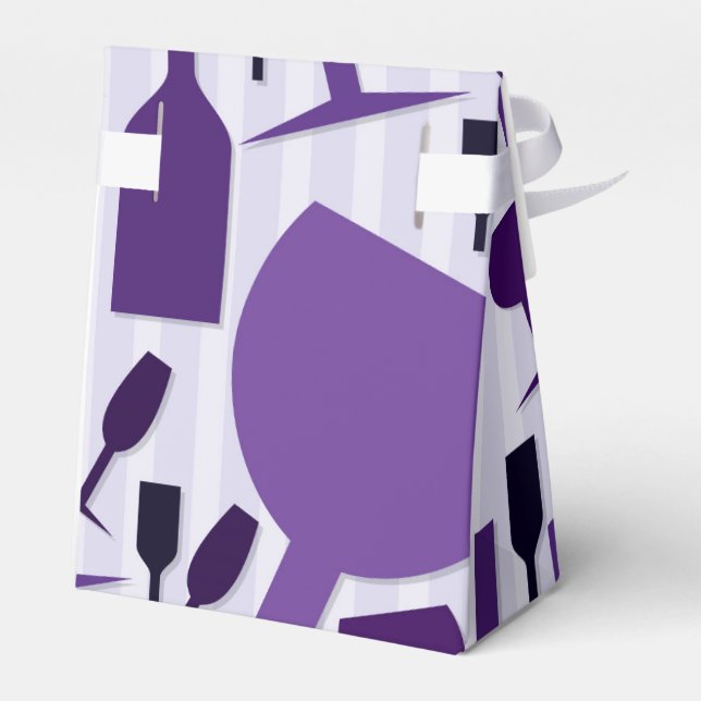 Vin Glas mönster Presentaskar (Baksidan Sidan)