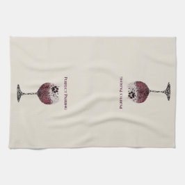 Vin Glas och Tassar Perfekt Pairing Kökshandduk