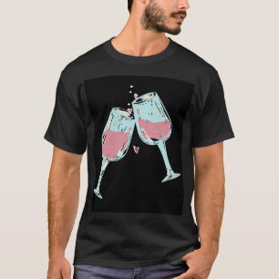 vin glas t-skjorta t shirt