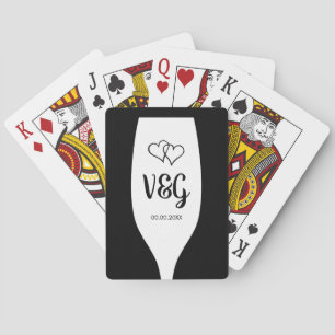 Vin-glasets monogram spelkortsförmån casinokort