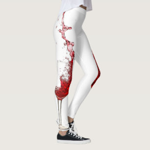 Vin Glasögon utan rött Vin Leggings