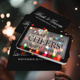 Vin Glass Bokeh Ljus Drink Voucher Visitkort