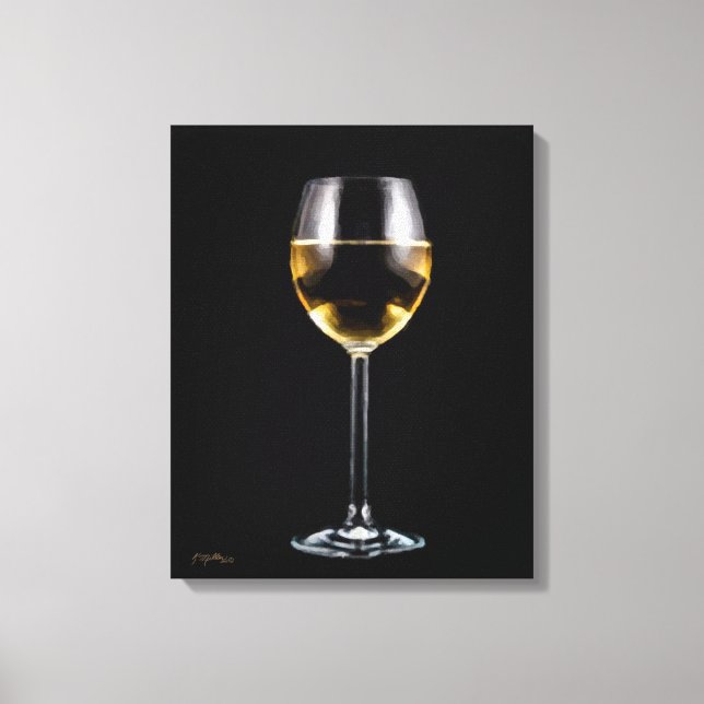 Vin Glass Canvastryck (Framsida)