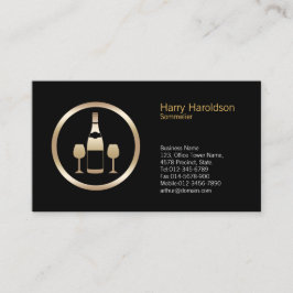 Vin Glass Icon Sommelier Affärskort Visitkort