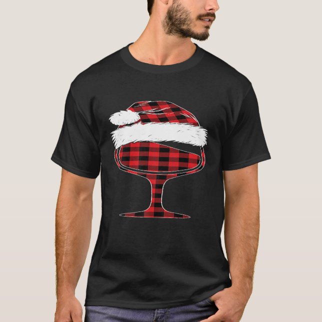 Vin Glass jul Red Play Buffalo Funny Win T Shirt (Framsida)