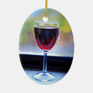 Vin Glass Julgransprydnad Keramik
