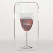 Vin Glass Namn Clear iPhoneX Fodral