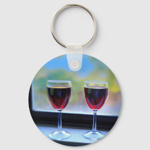 Vin Glass Nyckelring