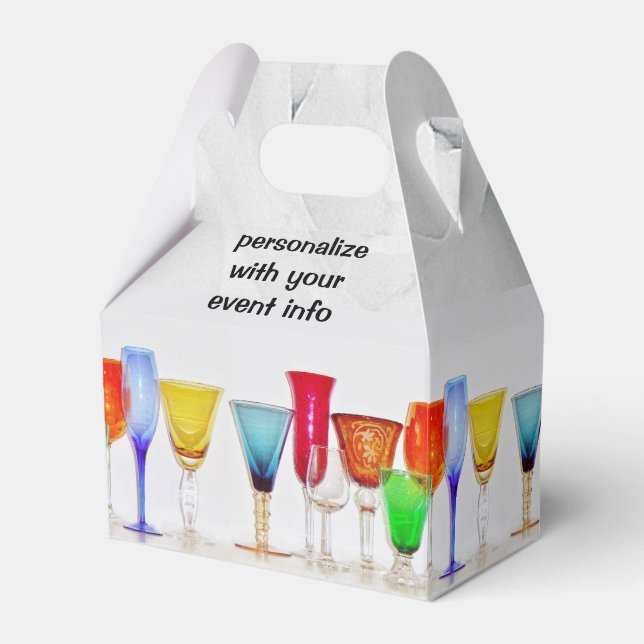 Vin Glass Presentaskar (Framsidan Sidan)