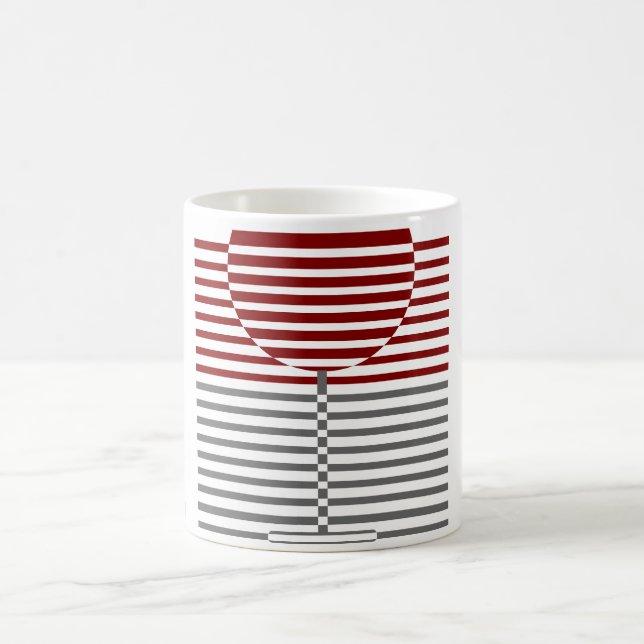 Vin Glass Silhouette-kaffe Mugg (Center)