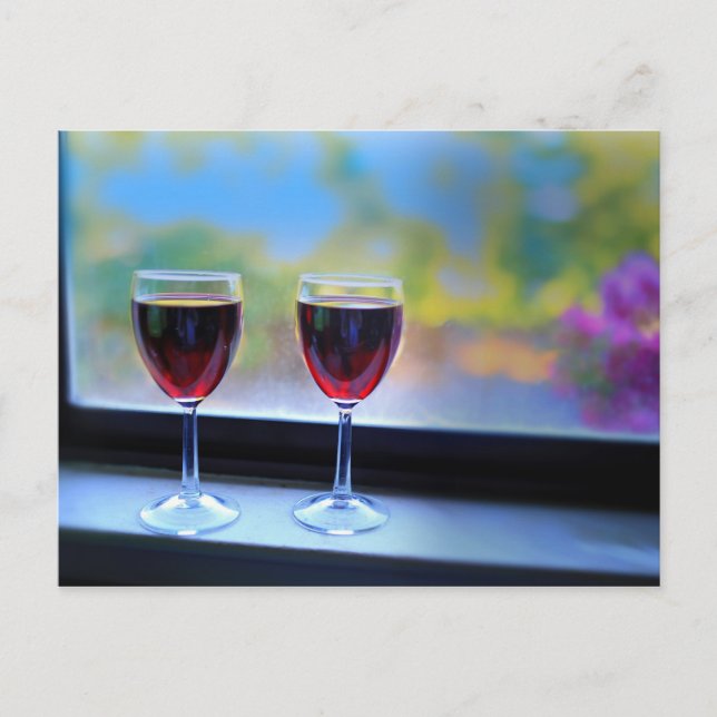 Vin Glass Vykort (Framsida)