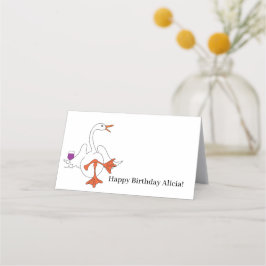 Vin Goose Anpassningsbar Place Cards Placeringskort