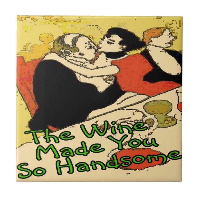 Vin gör dig Hansome Kakelplatta (Framsidan)