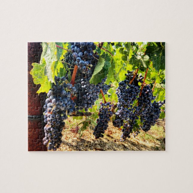 Vin Grapes Jigszle Puzzle Pussel (Horisontell)
