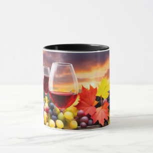 Vin Grapes Lövs Söt Mugg