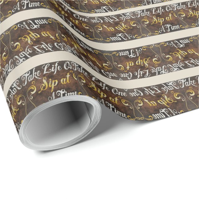 Vin Graphic Humor Presentpapper (Rullad Hörn)