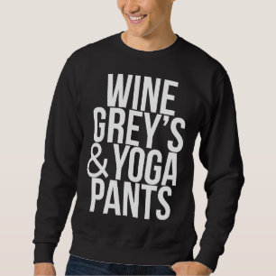 Vin Grått S&amp Yoga Byxor Lång Ärmad Tröja