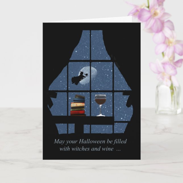 Vin Happy halloween Wicked Witch Kort (Orkide)