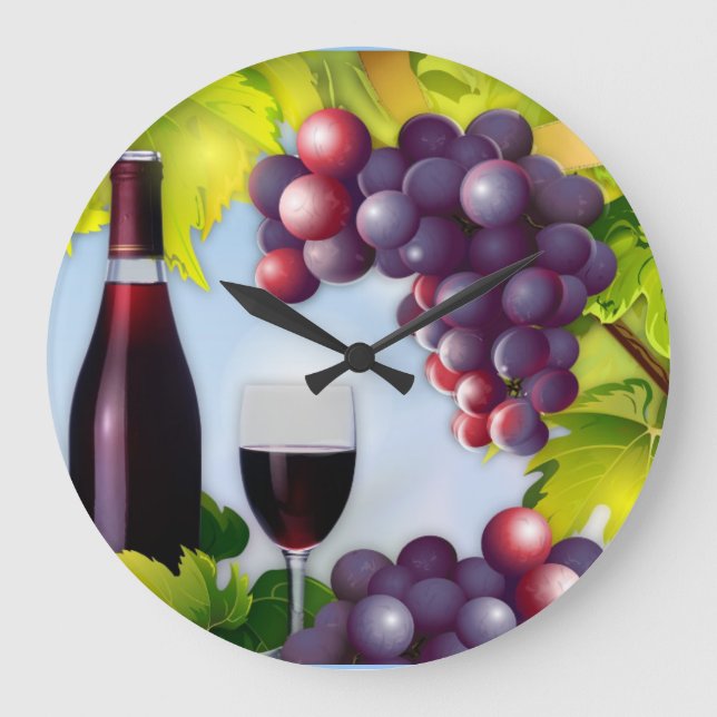 Vin Harvest Stor Klocka (Framsida)