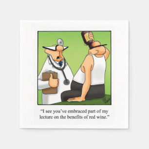Vin Humor Cocktail Party Napkins Pappersservett