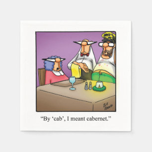 Vin Humor Cocktail Party Napkins Pappersservett