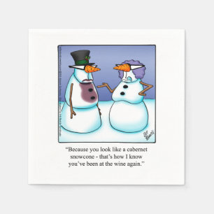 Vin Humor Cocktail Party Napkins Pappersservett
