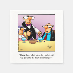 Vin Humor Cocktail Party Napkins Pappersservett