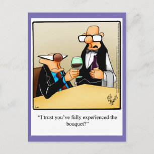 Vin Humor "Experience" Bouquet"-vykort Vykort