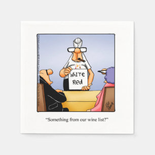 Vin Humor Party Napkins Pappersservett