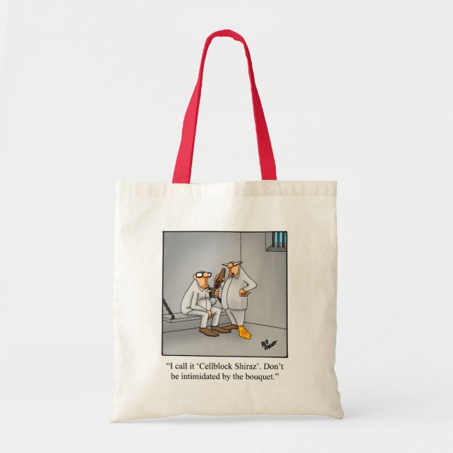 Vin Humor Tote Bag Gift Tygkasse (Framsidan)