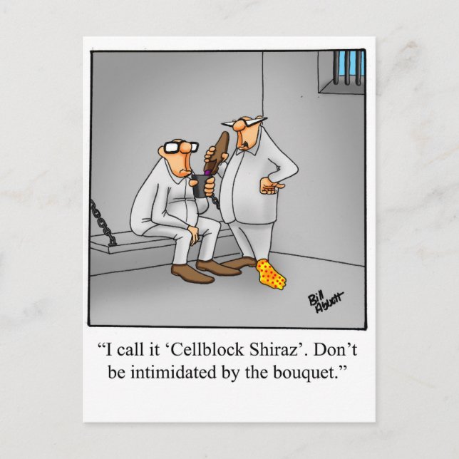 Vin Humor vykort ’Spectickles’ (Framsida)