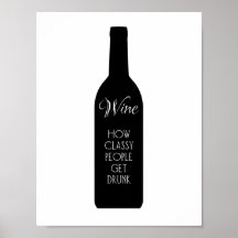 Vin, hur klassigt folk blir berusade