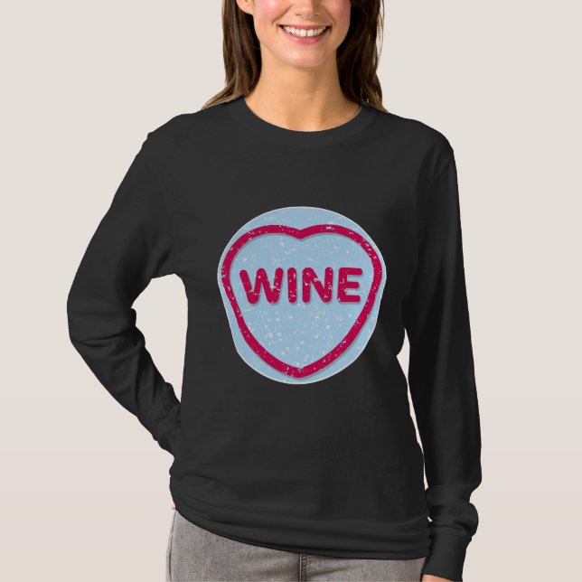 Vin I Kärlek IT Candy T Shirt (Framsida)