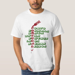 Vin i Lissabon Porto Braga Portugal T Shirt
