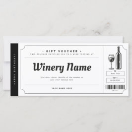 Vin-intyg om provsmakare för Biljett