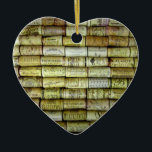 Vin Kork Collage Julgransprydnad Keramik<br><div class="desc">Denna kollagekudde i vin kork är perfekt för alla vin-entusiaster,  mycket elegant och unika.</div>