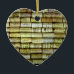 Vin Kork Collage Julgransprydnad Keramik<br><div class="desc">Denna kollagekudde i vin kork är perfekt för alla vin-entusiaster,  mycket elegant och unika.</div>