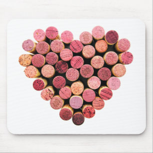 Vin Kork Heart Mousepad Musmatta