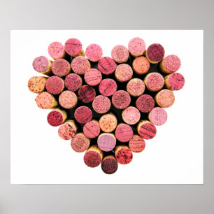 Vin Kork Heart Poster