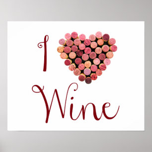 Vin Kork Heart Poster